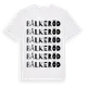 White t-shirt med Bålkeröd ordlek t-shirt