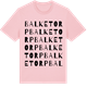 Pink Cotton t-shirt med Balketorp ordlek t-shirt