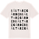 Vintage White t-shirt med Bältaregården ordlek t-shirt