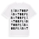White t-shirt med Bänatorp ordlek t-shirt