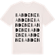Vintage White t-shirt med Bandene ordlek t-shirt