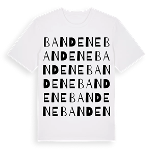 Bandene ordlek t-shirt – ekologisk bomull t-shirt från Pinshirt
