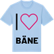 Blue Soul t-shirt med Jag älskar Bäne t-shirt stort tryck