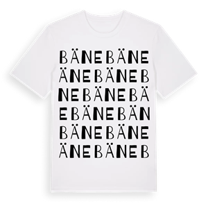 Bäne ordlek t-shirt – ekologisk bomull t-shirt från Pinshirt