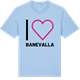 Blue Soul t-shirt med Jag älskar Banevalla t-shirt stort tryck