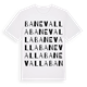 White t-shirt med Banevalla ordlek t-shirt