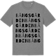 Mid Heather Gray t-shirt med Bångsgården ordlek t-shirt