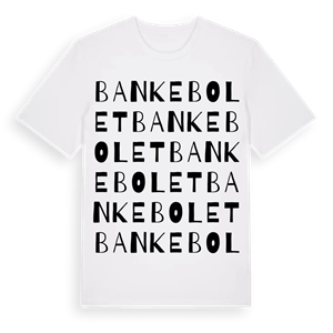 Bankebolet ordlek t-shirt – ekologisk bomull t-shirt från Pinshirt