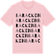 Pink Cotton t-shirt med Baracken ordlek t-shirt