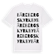 Bärebergs kyrkby ordlek t-shirt