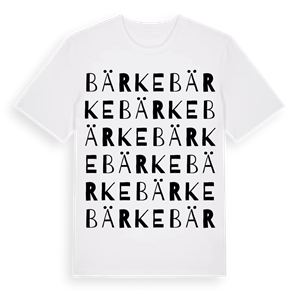 Bärke ordlek t-shirt – ekologisk bomull t-shirt från Pinshirt