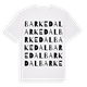 White t-shirt med Barkedal ordlek t-shirt