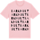 Pink Cotton t-shirt med Barkhult ordlek t-shirt