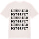 Vintage White t-shirt med Bärnagårdstorpet ordlek t-shirt