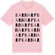 Pink Cotton t-shirt med Barnarp ordlek t-shirt