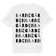 White t-shirt med Barnegården ordlek t-shirt