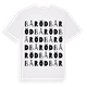 Båröd ordlek t-shirt