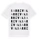 White t-shirt med Barrevik ordlek t-shirt