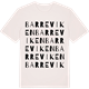Vintage White t-shirt med Barreviken ordlek t-shirt