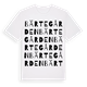White t-shirt med Bärtegården ordlek t-shirt