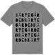 Mid Heather Gray t-shirt med Bärtegården ordlek t-shirt