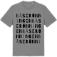 Mid Heather Gray t-shirt med Båserönningen ordlek t-shirt