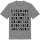 Mid Heather Gray t-shirt med Bäserud ordlek t-shirt