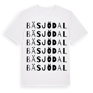 Bäsjödal ordlek t-shirt – ekologisk bomull t-shirt från Pinshirt