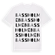 Bassholmen ordlek t-shirt