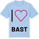 Blue Soul t-shirt med Jag älskar Bast t-shirt stort tryck