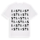 White t-shirt med Bast ordlek t-shirt