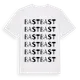 White t-shirt med Bast ordlek t-shirt