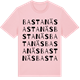 Pink Cotton t-shirt med Bastanäs ordlek t-shirt