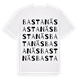 White t-shirt med Bastanäs ordlek t-shirt