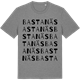 Mid Heather Gray t-shirt med Bastanäs ordlek t-shirt