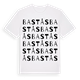 White t-shirt med Bastås ordlek t-shirt