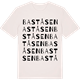 Vintage White t-shirt med Baståsen ordlek t-shirt