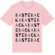 Pink Cotton t-shirt med Bastebacka ordlek t-shirt