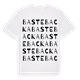 White t-shirt med Bastebacka ordlek t-shirt