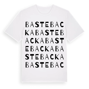 Bastebacka ordlek t-shirt – ekologisk bomull t-shirt från Pinshirt