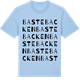 Blue Soul t-shirt med Bastebacken ordlek t-shirt