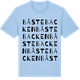 Blue Soul t-shirt med Båstebacken ordlek t-shirt