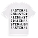 White t-shirt med Bastedalen ordlek t-shirt