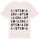 Vintage White t-shirt med Bastedalen ordlek t-shirt