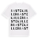 White t-shirt med Bastekullen ordlek t-shirt