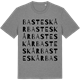 Mid Heather Gray t-shirt med Basteskår ordlek t-shirt