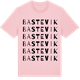 Pink Cotton t-shirt med Bastevik ordlek t-shirt