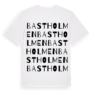 Bastholmen ordlek t-shirt – ekologisk bomull t-shirt från Pinshirt