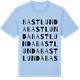 Blue Soul t-shirt med Bastlunda ordlek t-shirt