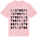 Pink Cotton t-shirt med Bastorp ordlek t-shirt